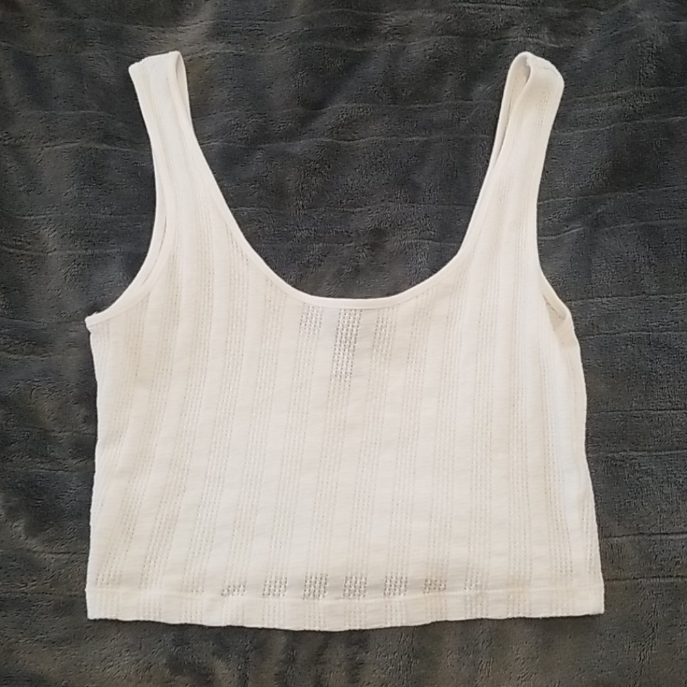Forever 21 white tank crop top